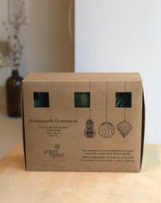 Ornements en papier - Honeycomb - Vert