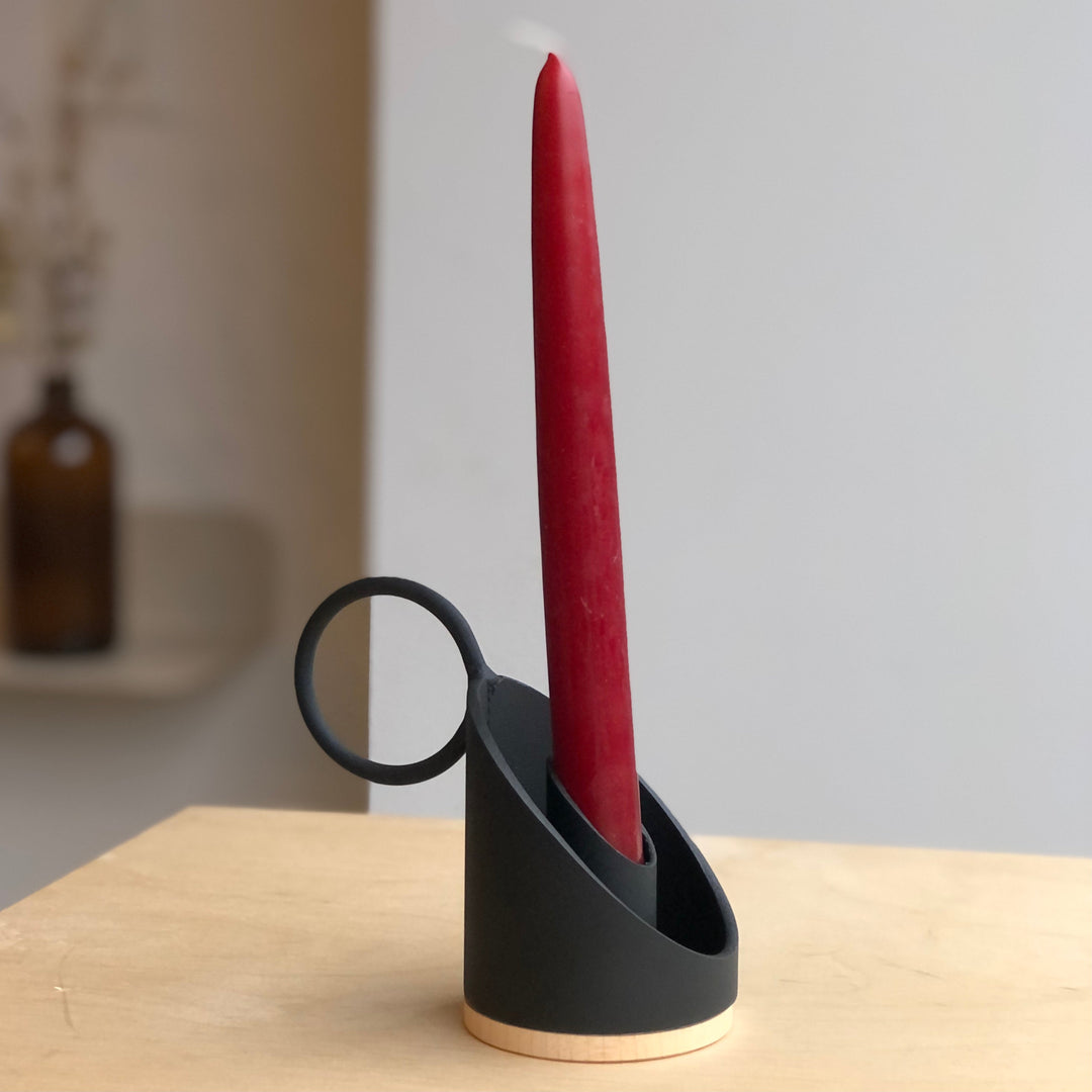 Tapered candle - Burgundy