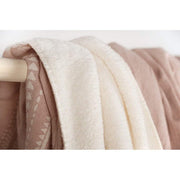 Lined fleece throw - Pink - Devon