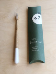 Bamboo toothbrush - Medium bristles - White