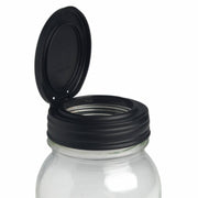 Flip lid for mason jar