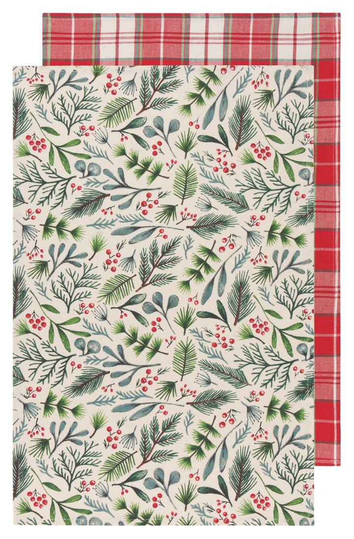 Dish towels (set of 2) - Branches and berries