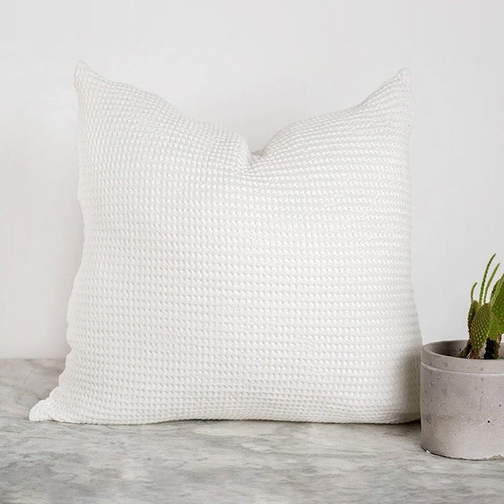 Coussin en bambou et coton gaufré - Lily