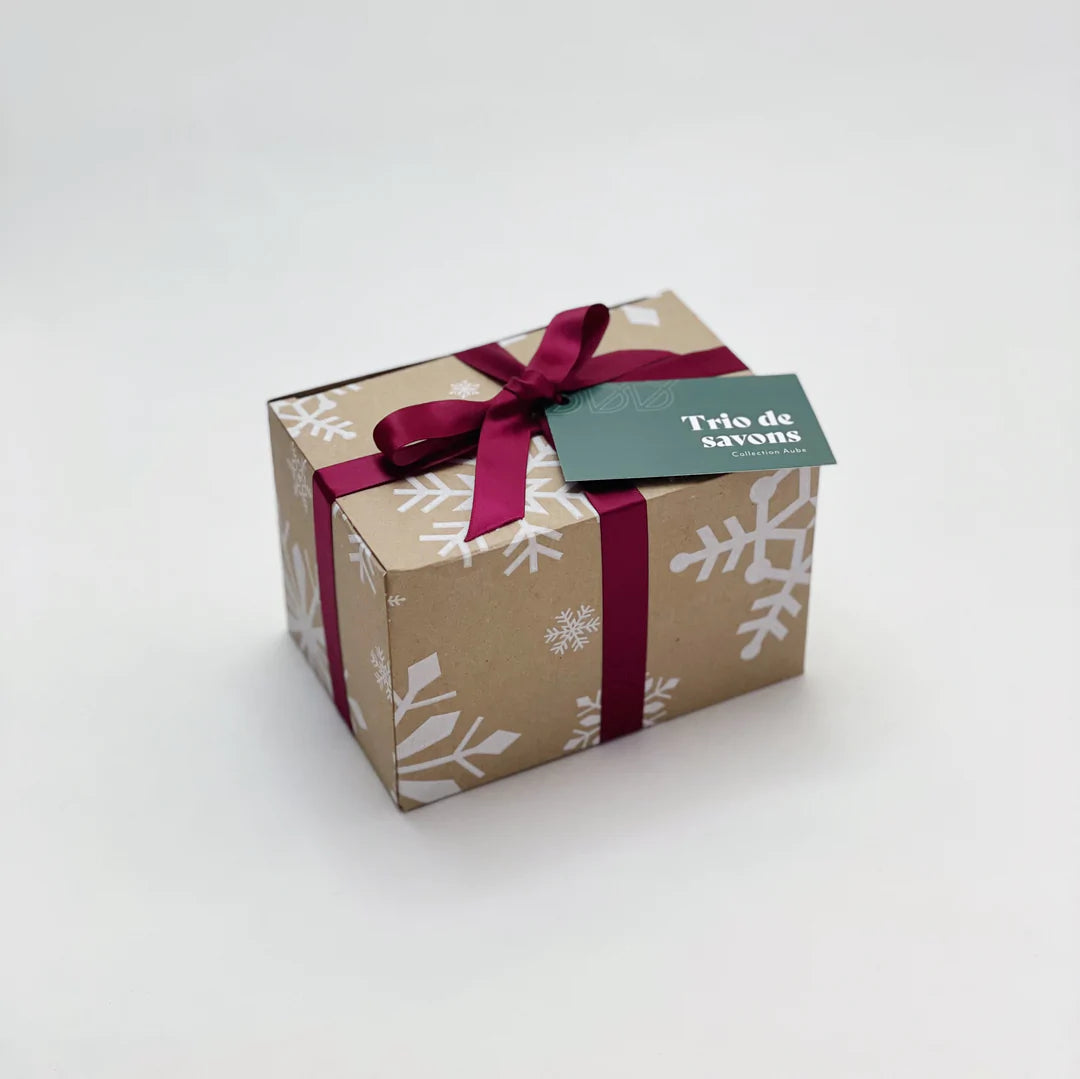 Boîte cadeau - Trio de savons - Collection Aube