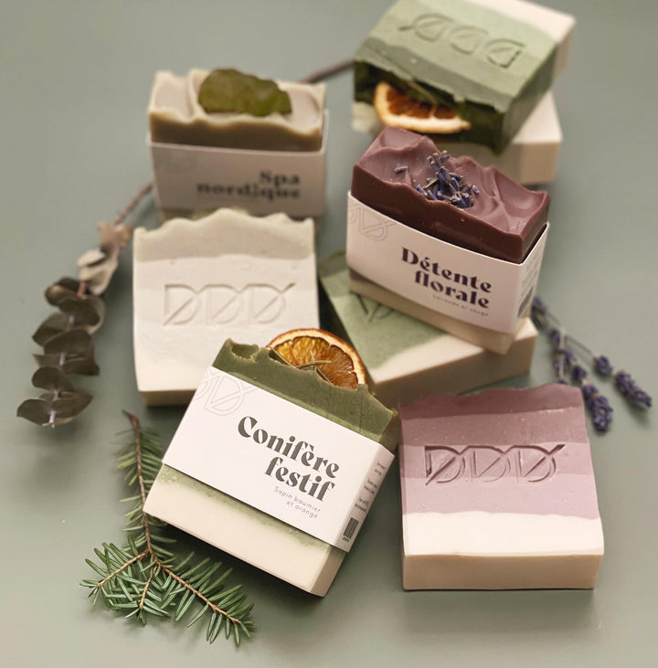 Boîte cadeau - Trio de savons - Collection Aube